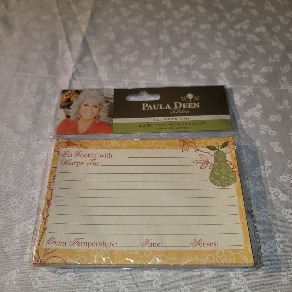 Paula Deen x Studio18 Pack of 18 Recipe Cards